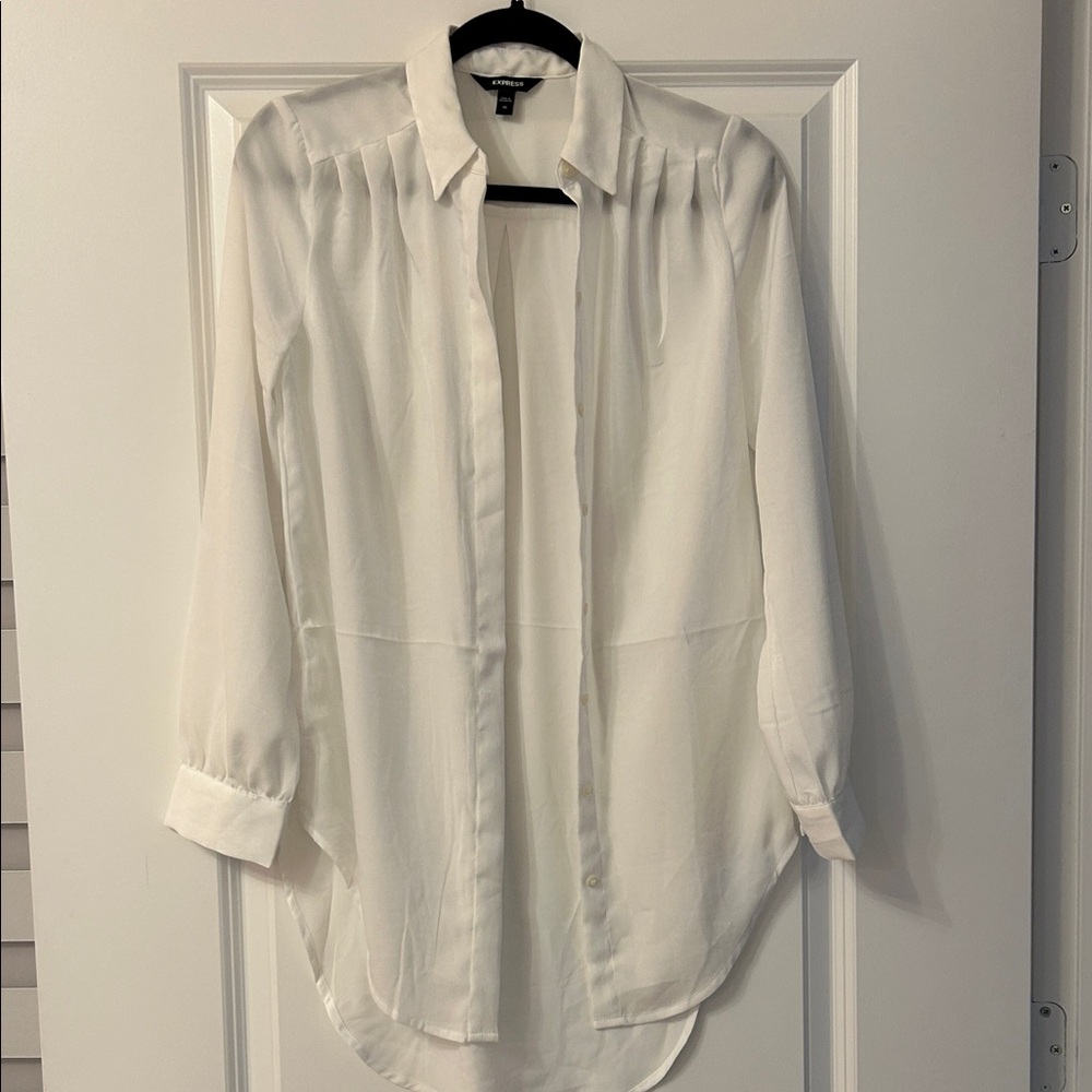 White Button-Up Blouse